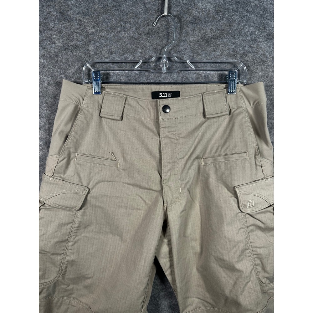 5.11 Tactical Pants Mens 34x30 Beige Cotton Blend Cargo Work Utility